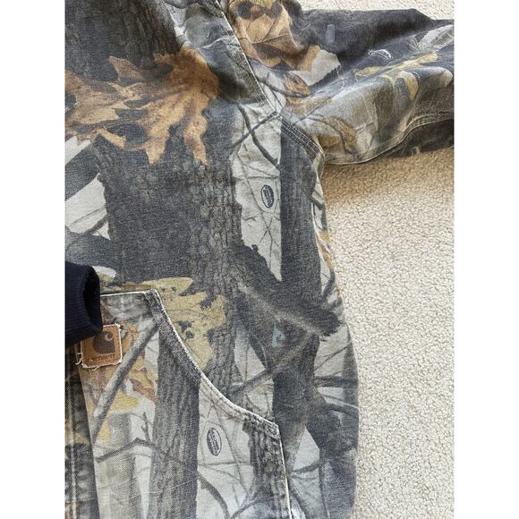 Carhartt Thrashed Distressed Realtree Camo Jacket Real Tree Men's Size Medium - Picture 8 of 15